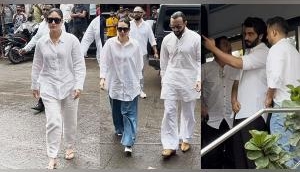 Kareena Kapoor, Saif Ali Khan, Arjun Kapoor, others attend Malaika Arora's father's funeral