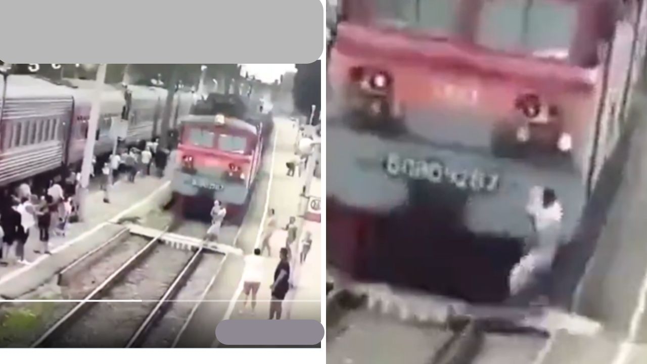 Scary Video: Woman Lost in Conversation Hit by Train, Baby in Her Arms