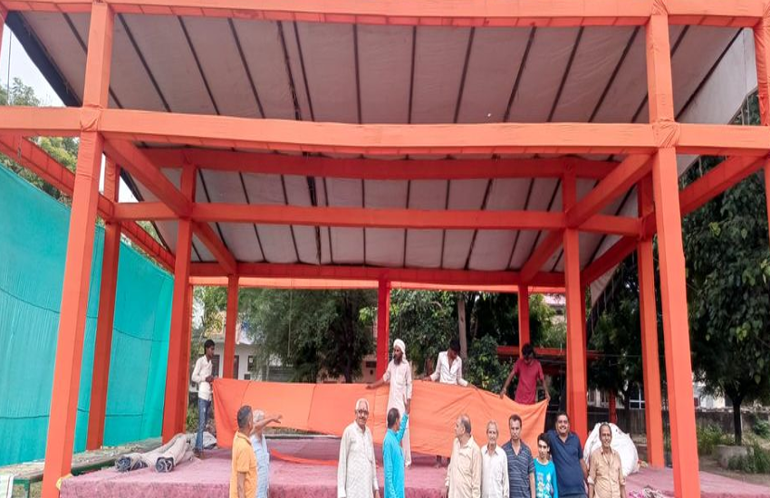 Alwar: Ramlila Stage Prepared by Muslim Artisans