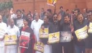 DMK MPs stage protest in Parliament over NEP, three-language formula
