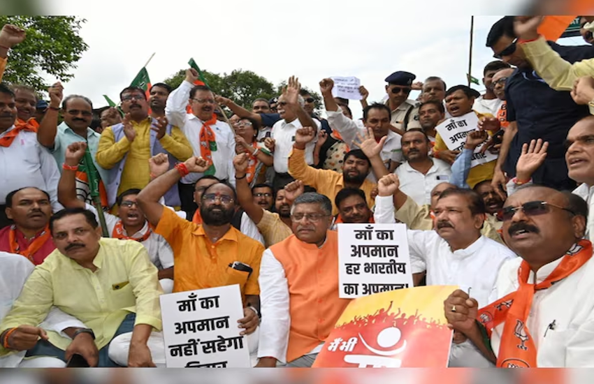 Bihar Bandh: Senior BJP leaders take to streets, Ravi Shankar Prasad targets Rahul Gandhi’s silence