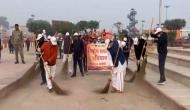 Ayodhya: Municipal corporation launches cleanliness drive ahead of Ram Janmabhoomi flag hoisting