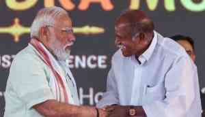 PM Modi congratulates N Rangasamy on assuming charge as Puducherry Chief Minister
