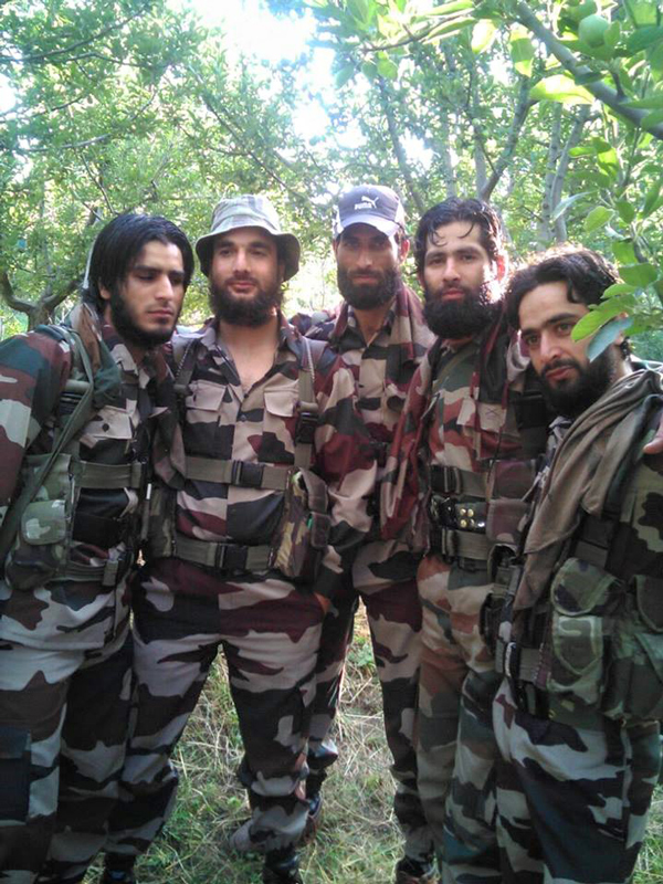 Jammu and Kashmir militants viral Facebook image