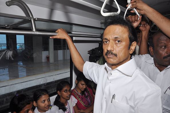 Stalin, Chennai Metro (Photo by Jaison G/India Today Group/Getty Images)