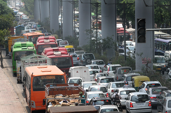 Traffic_Arvind Yadav/Hindustan Times via Getty Images