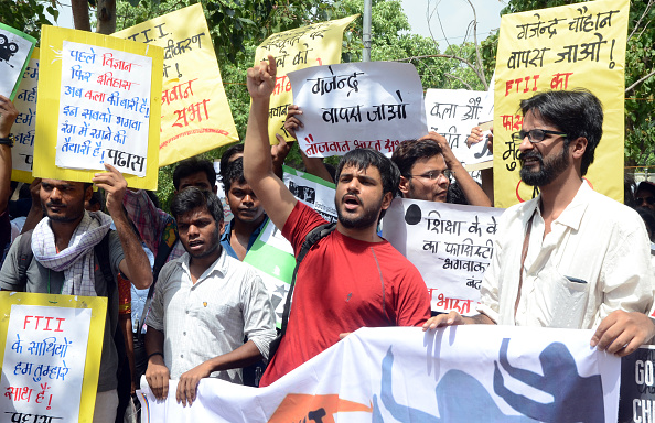 FTII protest