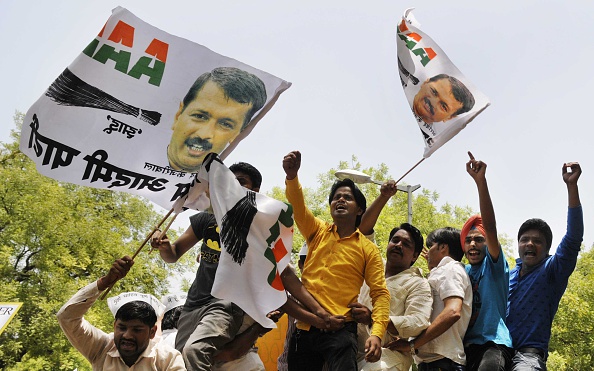 Aap_protest_ Mohd Zakir/Hindustan Times via Getty Images