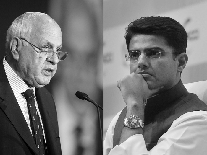 Farooq Abdullah and Sachin Pilot