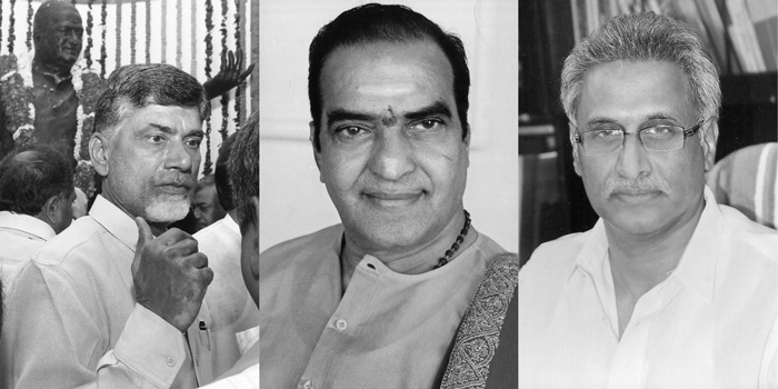 NT Rama Rao, N Chandrababu Naidu and D Venkateswara Rao