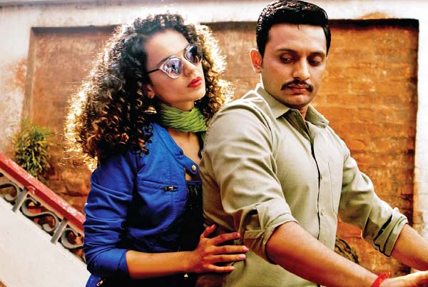 Kangana Ranaut with Mohamed Zeeshan Ayyub in Tanu WEds Manu Returns_File photo
