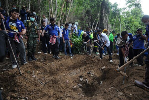 Mass graves- AFP