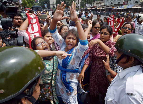 bengal labour protest violence 