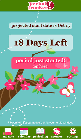 Period tracker app