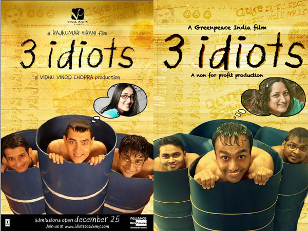 Greenpeace posters 3 idiots