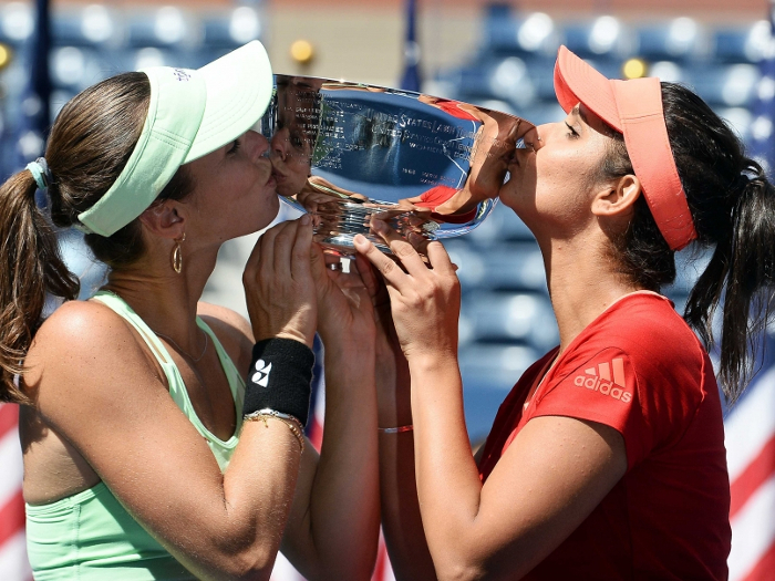 Sania Mirza and Martina Hingis_AFP