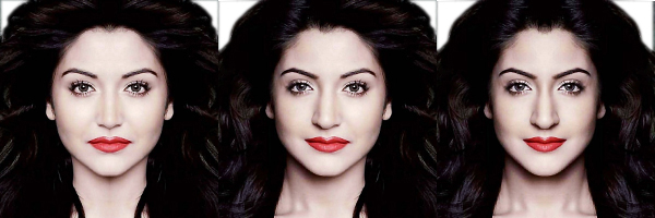 Anushka Sharma symmetrical face