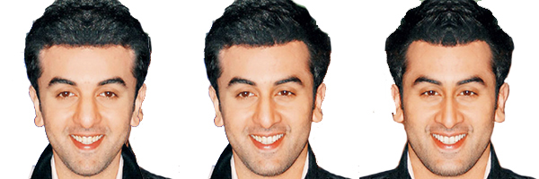 Ranbir Kapoor symmetrical face