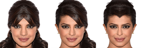 Priyanka Chopra symmetrical face