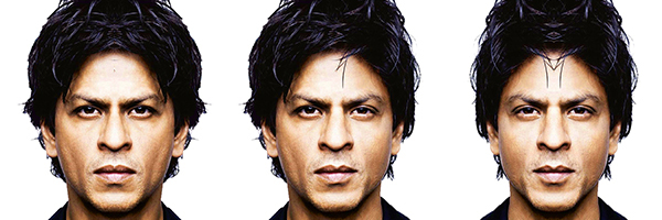 Shah Rukh Khan symmetrical face