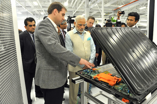 Narendra Modi Tesla Motors