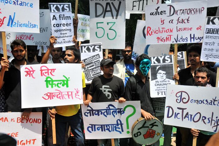 FTII-Protest_Hemant Rawat/Pacific Press/LightRocket/Getty Images