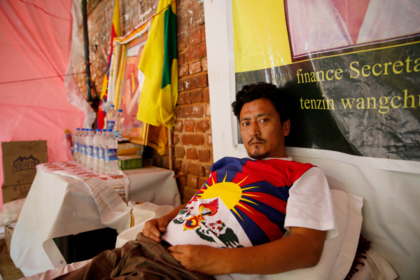 Tenzin Wangchuk , Tibetan Youth Congress (Photo: Vikas Kumar/ Catch News)