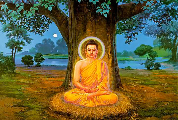 Buddha under bodhi tree/600 width/file