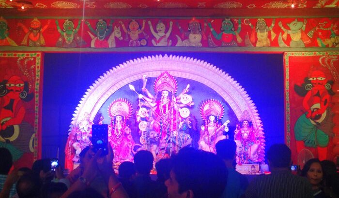 Durga Puja in Delhi. Photo: Catch News