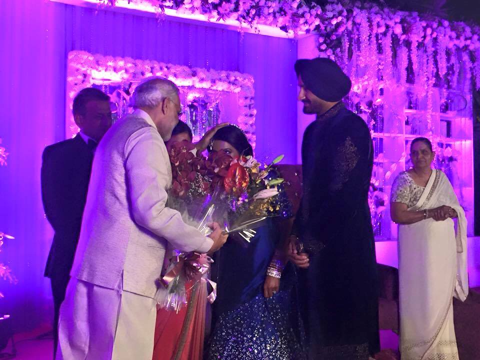 narendra-modi-harbhajan-singh-geeta-basra/ Photo: Facebook: Harbhajan Singh