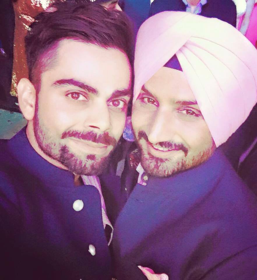 virat-kohli-harbhajan-singh-geeta-basra-wedding/ Photo: Facebook: Harbhajan Singh