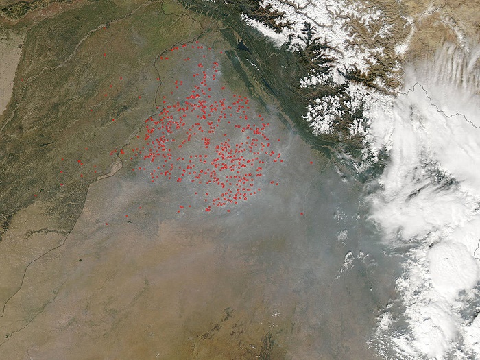 Punjab fires_NASA