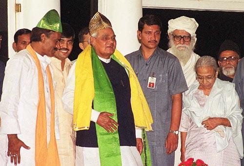 Vajpayee in skull cap