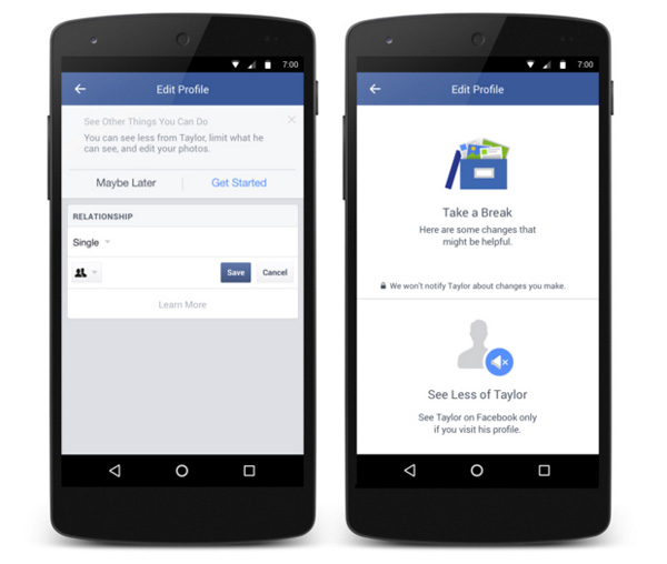 Facebook breakup tools embed 4