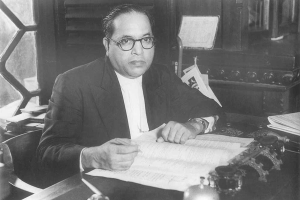 Ambedkar-writing-lawyer . file photo