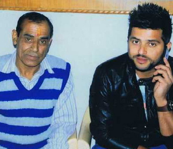 Suresh Raina and his father_Twitter
