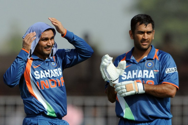Virender Sehwag and MS Dhoni_PTI