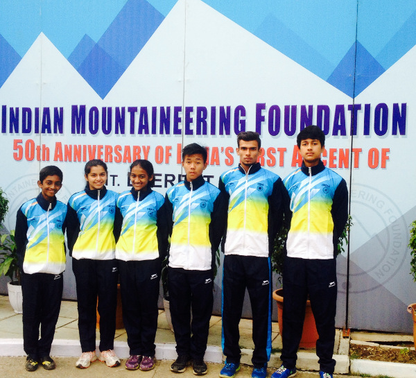 Indian sport climbing contingent_IMF