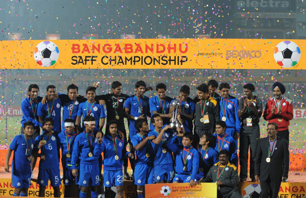 indian-football-team-saff . AFP / MUNIR UZ ZAMAN