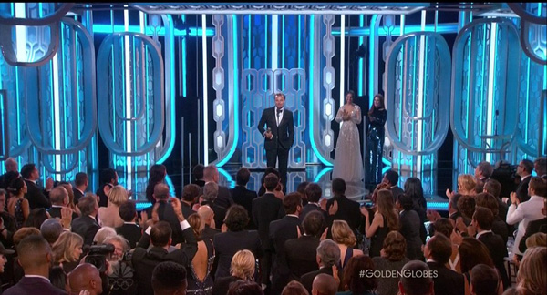 Golden Globes_Leonardo standing ovation