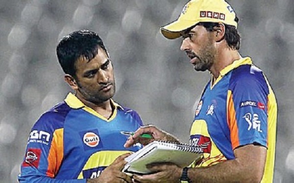 dhoni-fleming-csk-ipl . File