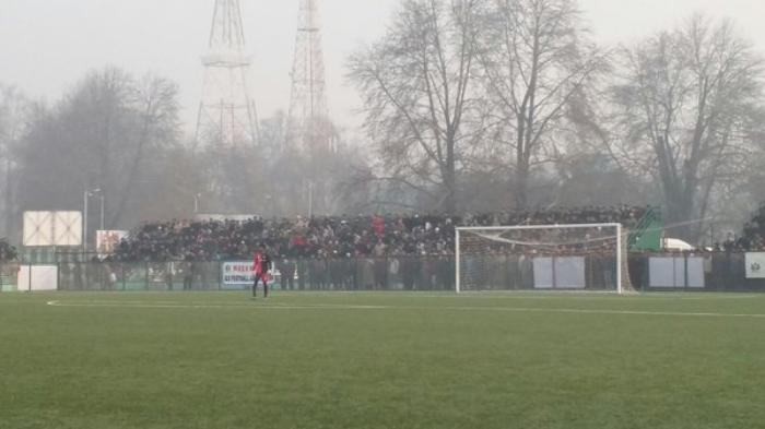 Lonestar Kashmir FC fans. Photo: Twitter/ILeagueOfficial