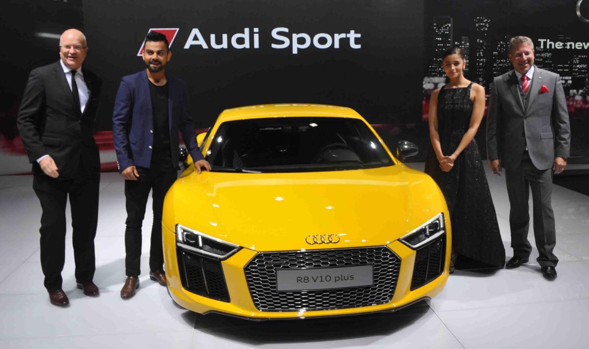 Virat Kohli alia bhat audi auto expo 3.jpg