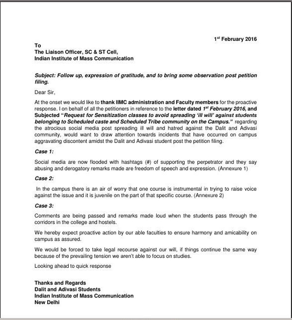 iimc letter written to liasion officer 2