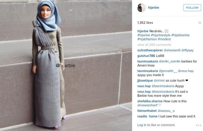 Pics Heres Instagrams Latest Fashion Icon Hijarbie The Hijab Wearing Barbie Catch News 