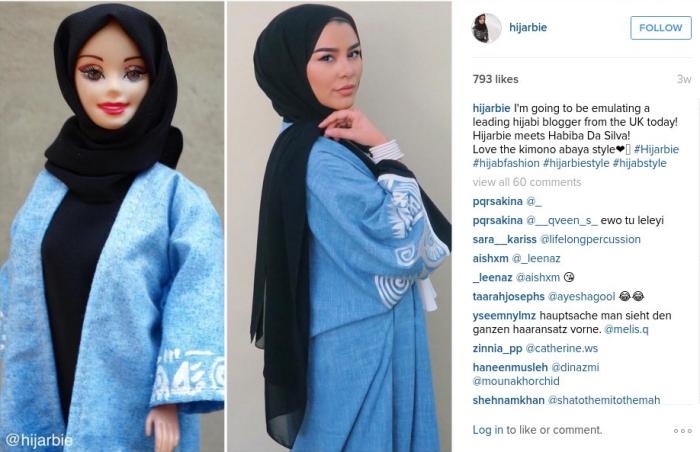 Pics Heres Instagrams Latest Fashion Icon Hijarbie The Hijab Wearing Barbie Catch News 