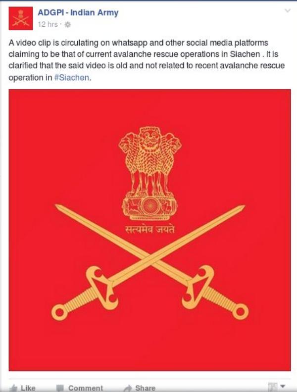 Photo: Indian army/ facebook