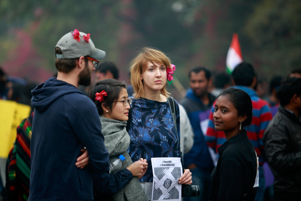 VIKAS KUMAR/CATCH NEWS JNU protest Feb 2016 Mohandas Pai rebuttal 2