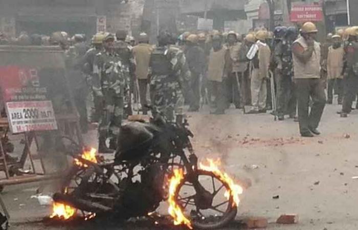 jaat andolan bike burning