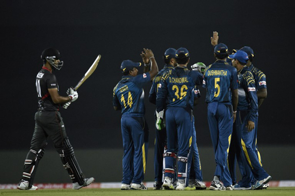 sri-lanka-players-celebrating . AFP/MUNIR UZ ZAMAN